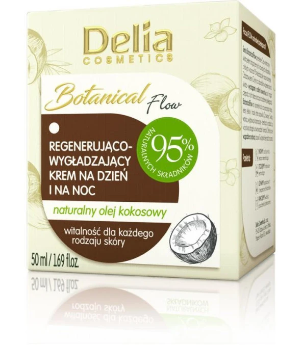 Delia Batanical Smoothing Regenerating %95 Organik Gündüz ve Gece Yüz Kremi 50 ml