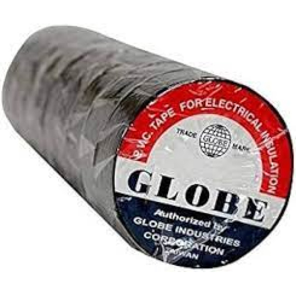 Globe Elektrik Bandı - Siyah 10 ADET