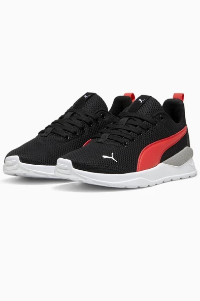 Puma Anzarun Lite Jr 372004 37 Unisex Yürüyüş ve Koşu Ayakkabısı Siyah Kırmızı 35,5-39 - Resim 2