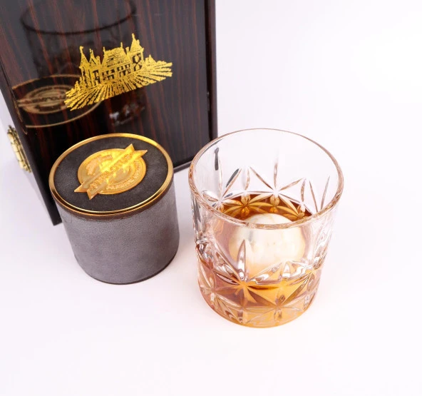 Perlotus Jupiter Seri Küre Granit Mermer Viski Taşı Premium Kutusunda - 2