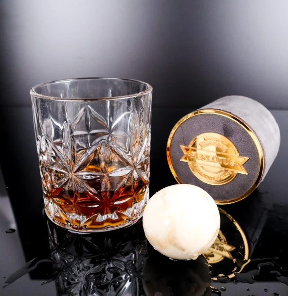 Perlotus Jupiter Seri Küre Granit Mermer Viski Taşı Premium Kutusunda - 7