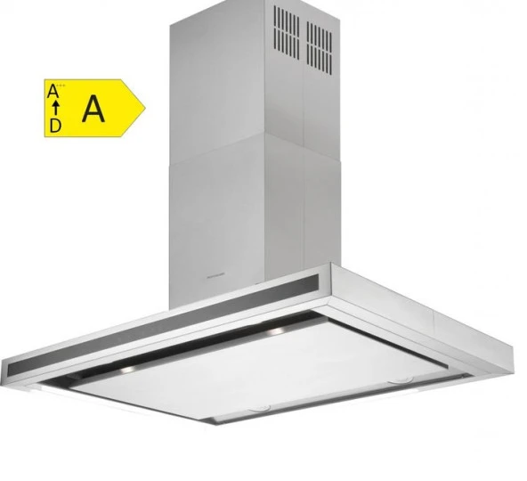 Silverline 4113 Venezia Isola Ada Tipi 90 CM Davlumbaz -İnox - Resim 2