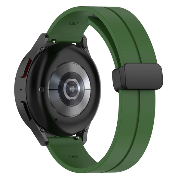 Amazfit GTS Bip Lite S GTR 42mm Kordon Magnetli Ayarlanır Silikon Kordon 20mm