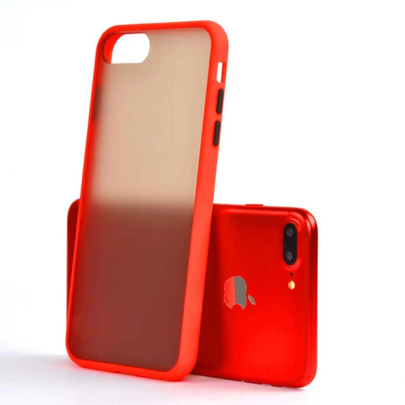 Apple iPhone 6 Plus / 6S Plus Kılıf Arka Buzlu Mat Kapak - 11