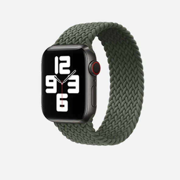 Apple Watch 7 8 45mm Kordon Small Örgü Solo Loop Kordon 32