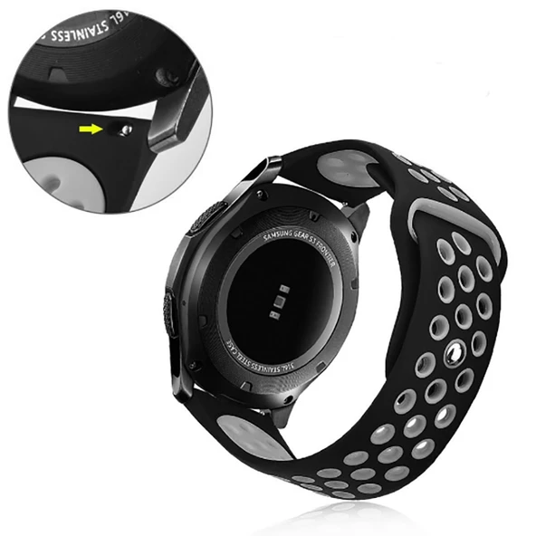 Samsung Galaxy Watch 3 45mm Kordon Nike Spor Kordon - 10