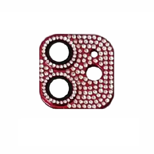 Apple iPhone 11 Full Taşlı Kamera Lens Koruyucu Çerçeveli Koruyucu CL-08 - 6