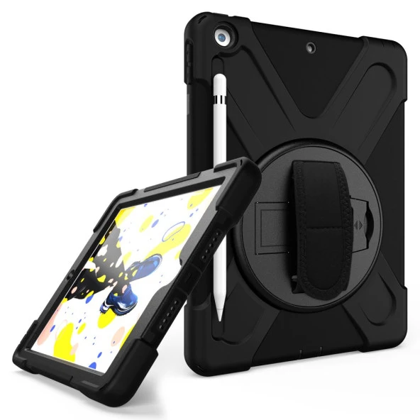 Apple iPad Air 1 9.7 Kılıf Defender Askılı Zırhlı Tank Case A1474 A1475 A1476 - 9