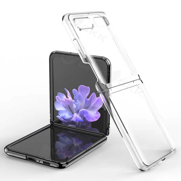 Samsung Galaxy Z Flip Kılıf Şeffaf Kıpta Kapak - 4