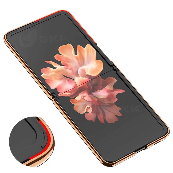 Samsung Galaxy Z Flip Kılıf Şeffaf Kıpta Kapak - 10