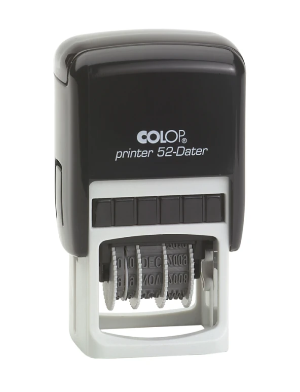 COLOP PRINTER 52 TARİH KAŞE(TR) SİYAH KASA MAVİ KEÇE - 20X30MM