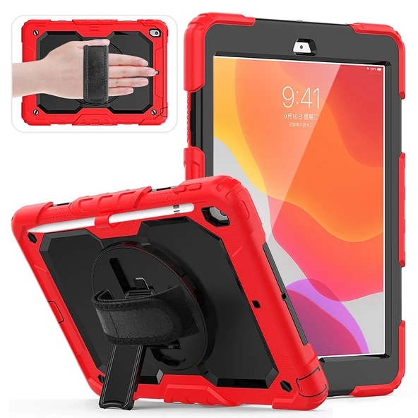 Apple iPad 9. 8. 7. Nesil 10.2" Kılıf Defender Askılı Pars Case Fuji 2019 2020 2021 2022 - 9