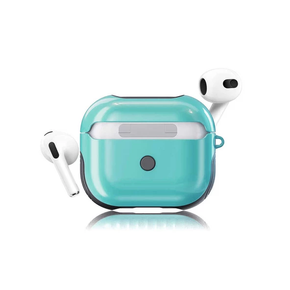 Apple Airpods 3. Nesil ile uyumlu Kılıf Shockproof Silikon Renkli Uyumlu Kılıf - 8