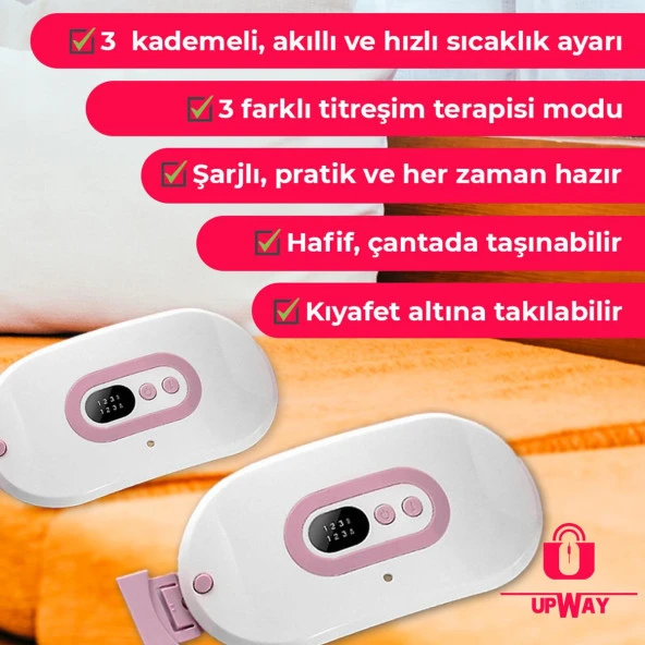 Upway Şarjlı Titreşimli Sıcak Terapi Kemeri - 2