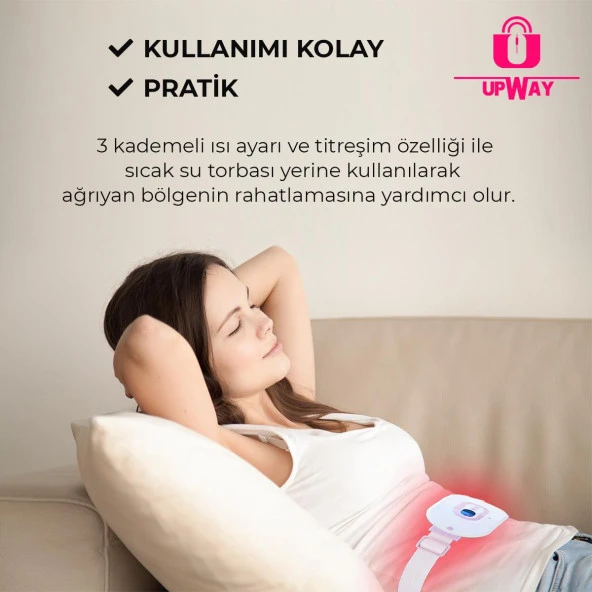 Upway Şarjlı Titreşimli Sıcak Terapi Kemeri - 8