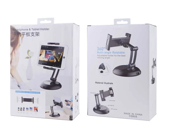 Teleskopik Masaüstü Tablet Telefon Standı Tutucu PB-45S - 3