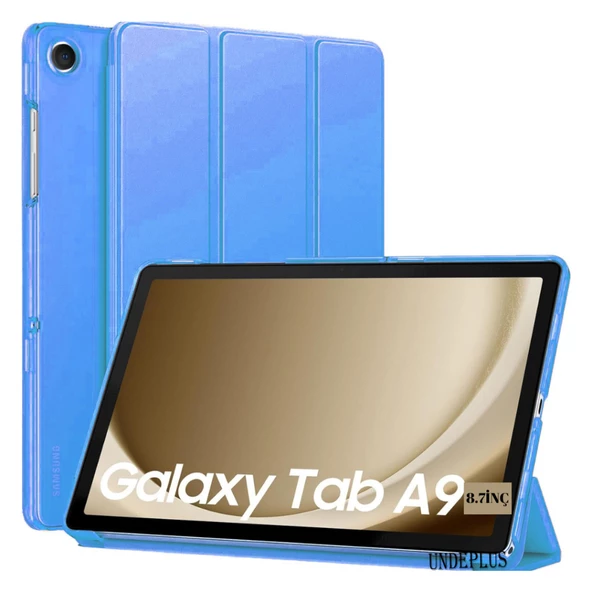 Samsung Galaxy Tab A9 8.7inç X110 X113 X115 X117 Kılıf New PU Deri Smart Standlı Case Uyku Modlu