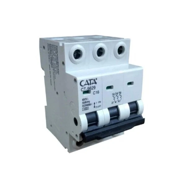 Cata CT-9629 16 AMPER SİGORTA ( C TİPİ / TRİFAZE / 4.5 kA ) - 1