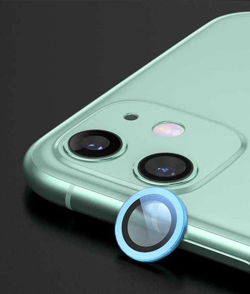 Apple iPhone 12 Kamera Lens Koruyucu Çerçeveli Koruyucu CL-07 - 8