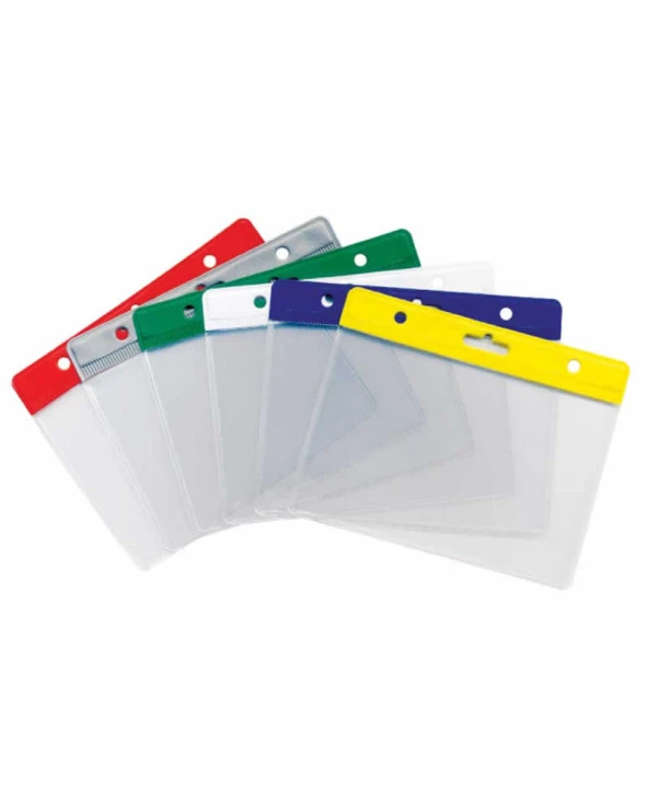 SARFF 6.5X10.5CM ŞEFFAF DİKEY KART POŞETİ - 100ADET