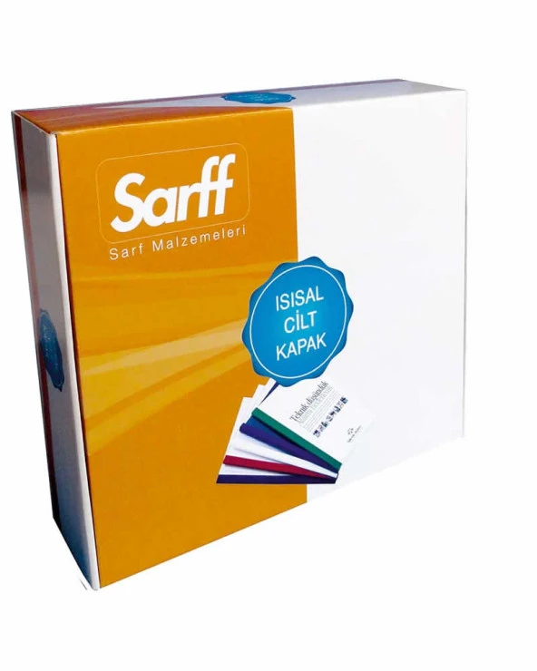 SARFF 8MM ISISAL ŞEFFAF CİLT KAPAĞI BEYAZ - 100ADET - 2