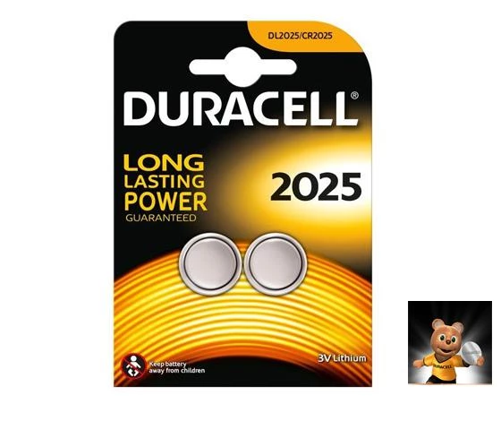 DURACELL Pil Düğme 2025 3V 2Li Paket