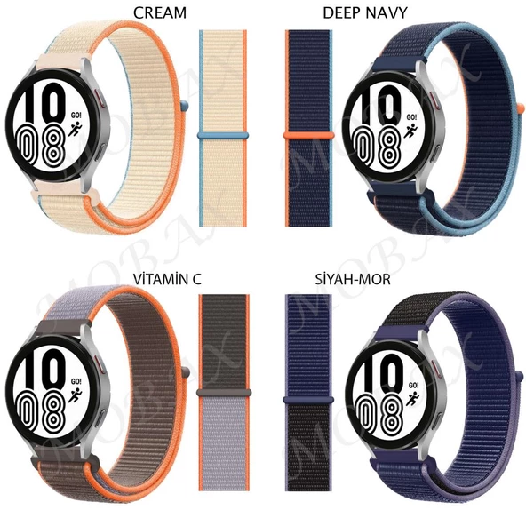 Samsung Galaxy Watch 3 41mm / Watch 42mm Kordon Hasır Kordon - 8