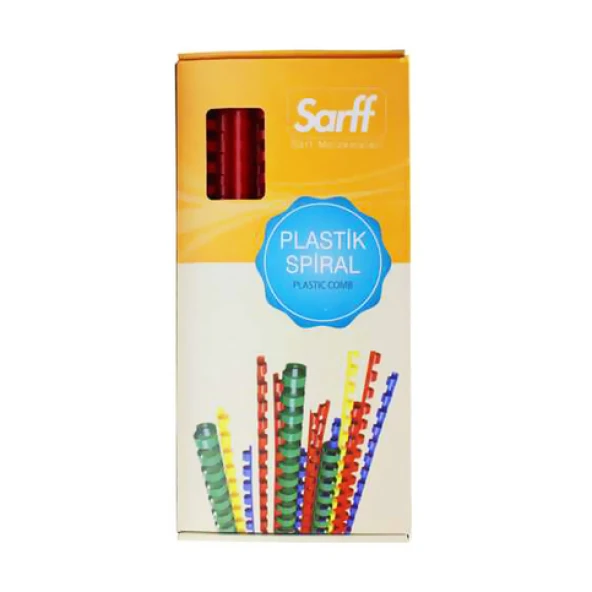 Sarff 8mm.KIRMI.DELUX Plastik Spiral 100  Adet