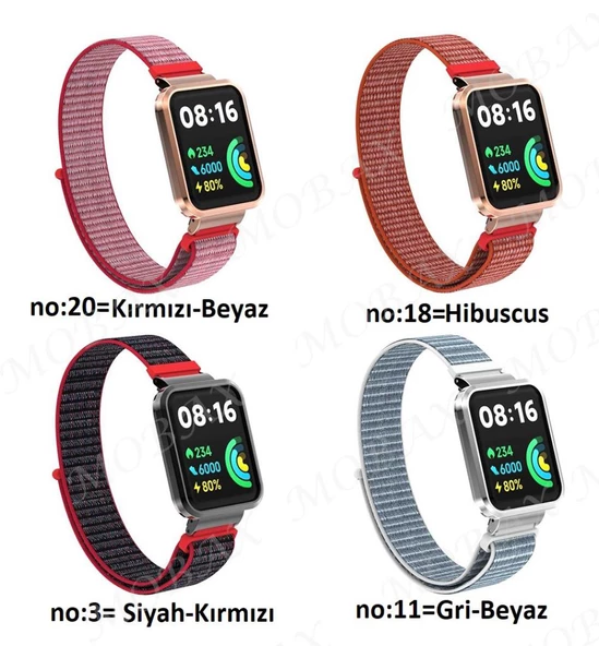 Xiaomi Redmi Watch 2 Lite Kordon Kasalı Hasır Kordon 61 - 3