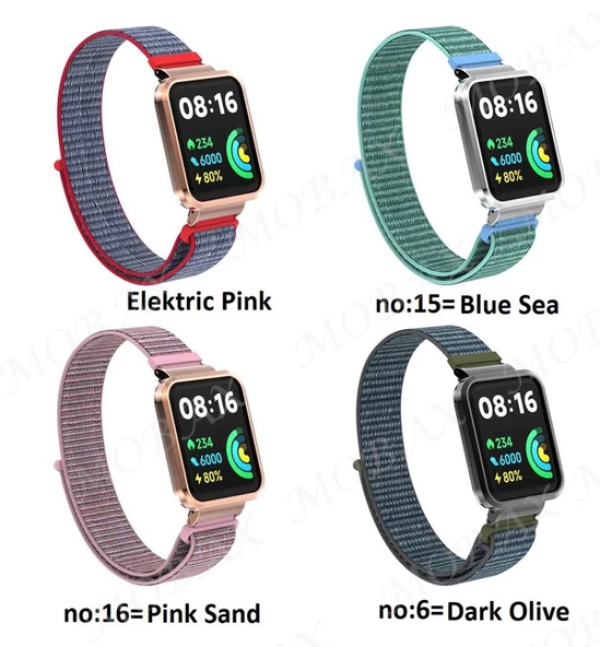 Xiaomi Redmi Watch 2 Lite Kordon Kasalı Hasır Kordon 61 - 5