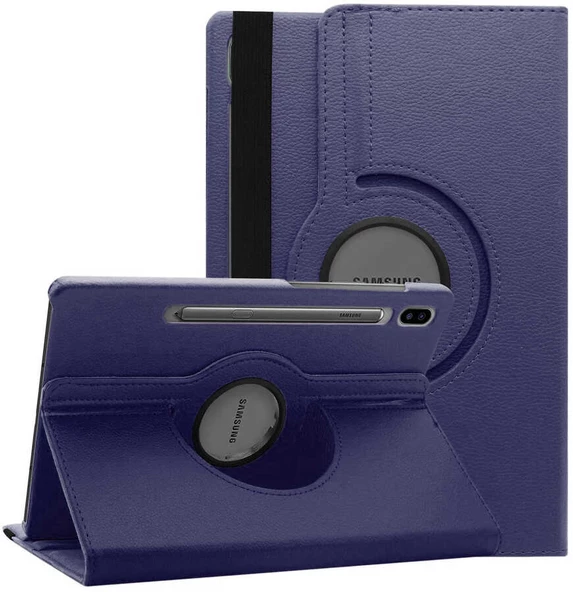 Samsung Galaxy Tab S7 T870 T875 T877 Kılıf 360 Dönebilen Standlı Case - 12