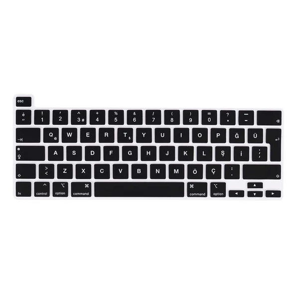 Apple Macbook Pro 13.3inç 2020 A2251 Q Klavye Koruyucu Silikon Ped - 6
