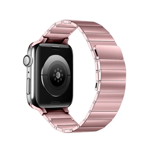 Apple Watch 10 42mm - 38/40/41mm Kordon Mıknatıslı Baklalı Metal Kordon 2/3/4/5/6/se/7/8/9 - 5