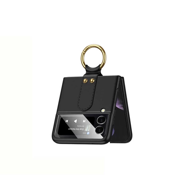 Samsung Galaxy Z Flip 3 Kılıf Flip Ring Kıpta Kapak - 7