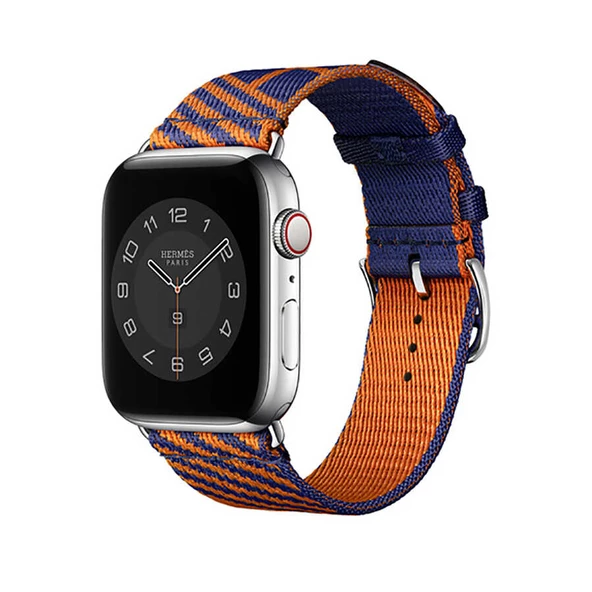 Apple Watch 42/44/45/46/49mm Kordon Hermes Simple Tour Jumping 2/3/4/5/6/se/7/8/9/10/ultra - 10