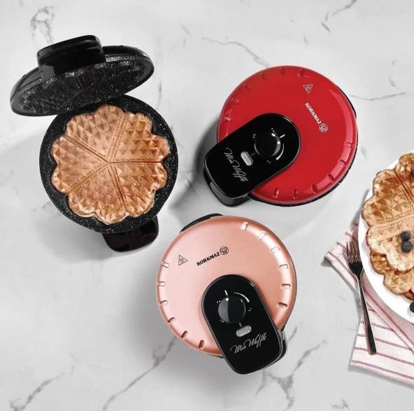 Korkmaz Mia Waffle Makinesi Siyah A319-05 - 2