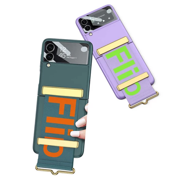 Samsung Galaxy Z Flip 3 Kılıf Flio Kıpta Kapak - 11