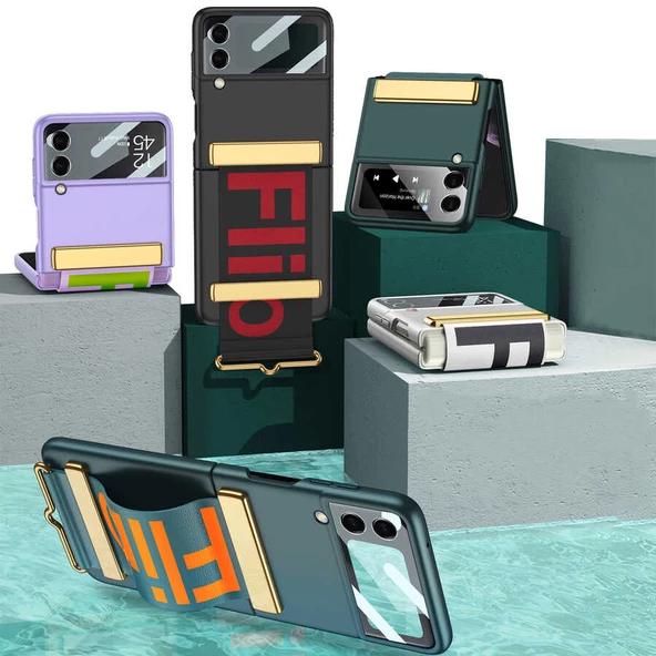 Samsung Galaxy Z Flip 3 Kılıf Flio Kıpta Kapak - 9