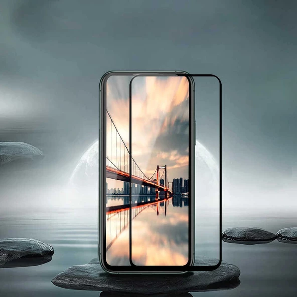 Huawei Y9 Prime 2019 Davin 5D Cam Ekran Koruyucu - Resim 5