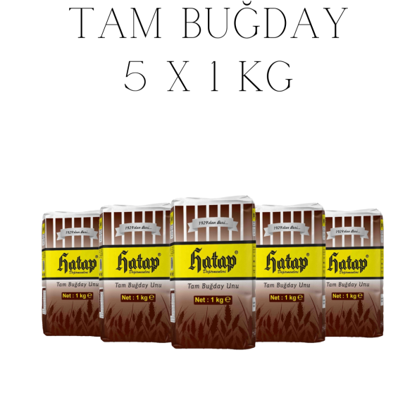 Hatap Tam Buğday Unu 5 X 1 kg ürün görseli