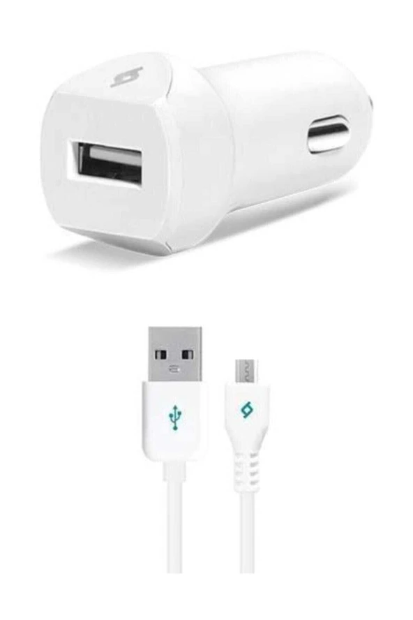 Ttec Speedcharger Serisi Micro Usb Kablolu 2.1a Araç Şarj Cihazı Beyaz