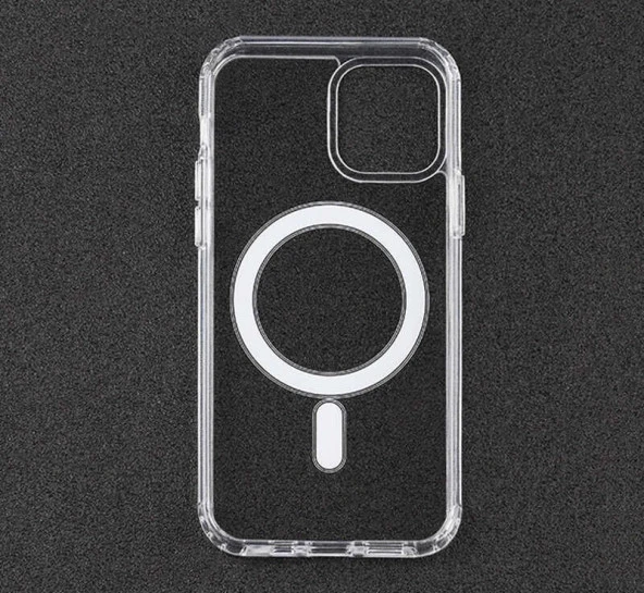 Apple iPhone 11 Kılıf Şeffaf Magsafe Kapak - 3