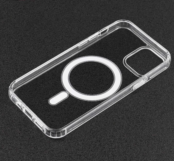 Apple iPhone 11 Kılıf Şeffaf Magsafe Kapak - 6