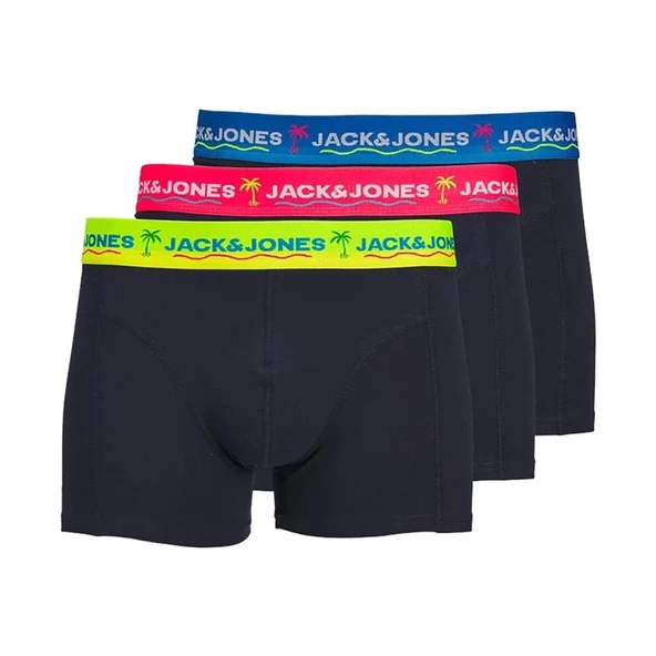 Jack & Jones 12250609 Jacthomas Solid Trunks 3 Pack Lacivert