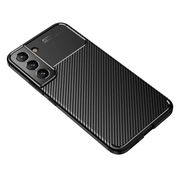 Samsung Galaxy S22 Kılıf Karbon Silikon Case Kapak - Resim 3