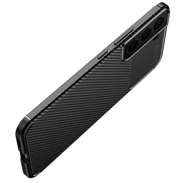 Samsung Galaxy S22 Kılıf Karbon Silikon Case Kapak - Resim 9