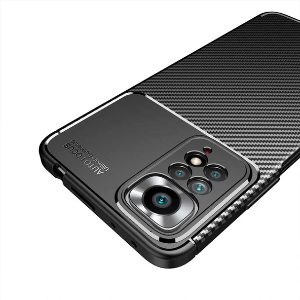 Xiaomi Redmi Note 11 Pro 5G Kılıf Karbon Silikon Case Kapak - 10