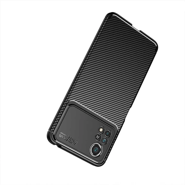Xiaomi Poco X4 Pro 5G Kılıf Karbon Silikon Case Kapak - Resim 8