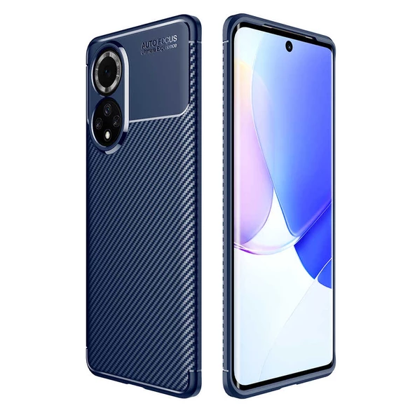 Huawei Nova 9 Kılıf Karbon Silikon Case Kapak