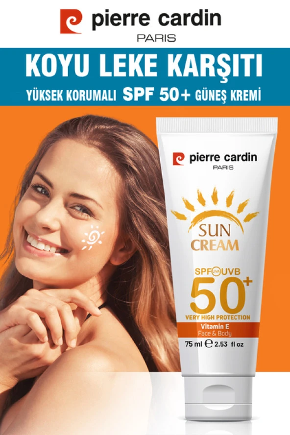 Pierre Cardin SPF 50 Leke Karşıtı Yüksek Koruyucu Yüz Güneş Kremi 75 ML Normal Ve Kuru Ciltler İçin - 3